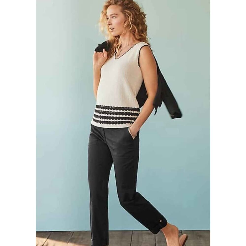 Women's J.Jill Pima-Stretch Straight-Leg Chino Pants. NEW. Size 14.